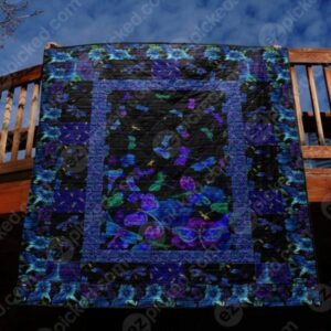 Dragonfly By Night Quilt Blanket Tt99  Quilt